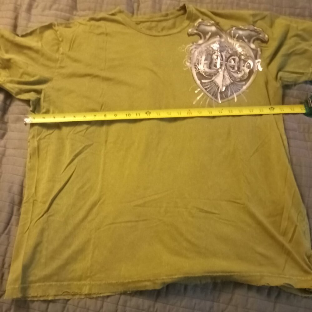 Affliction- aqua t shirts